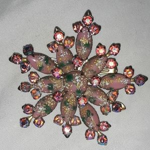 Vintage Signed CATHE Easter Egg Brooch